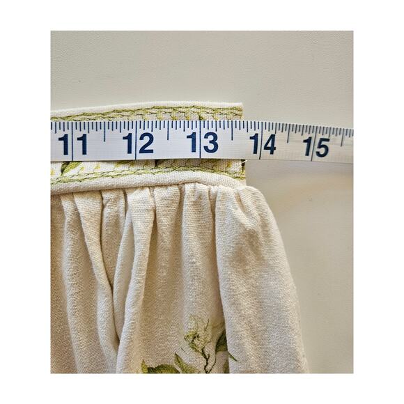 Max Studio London Border Print Linen Blend Maxi Skirt, Size S - Picture 10 of 13